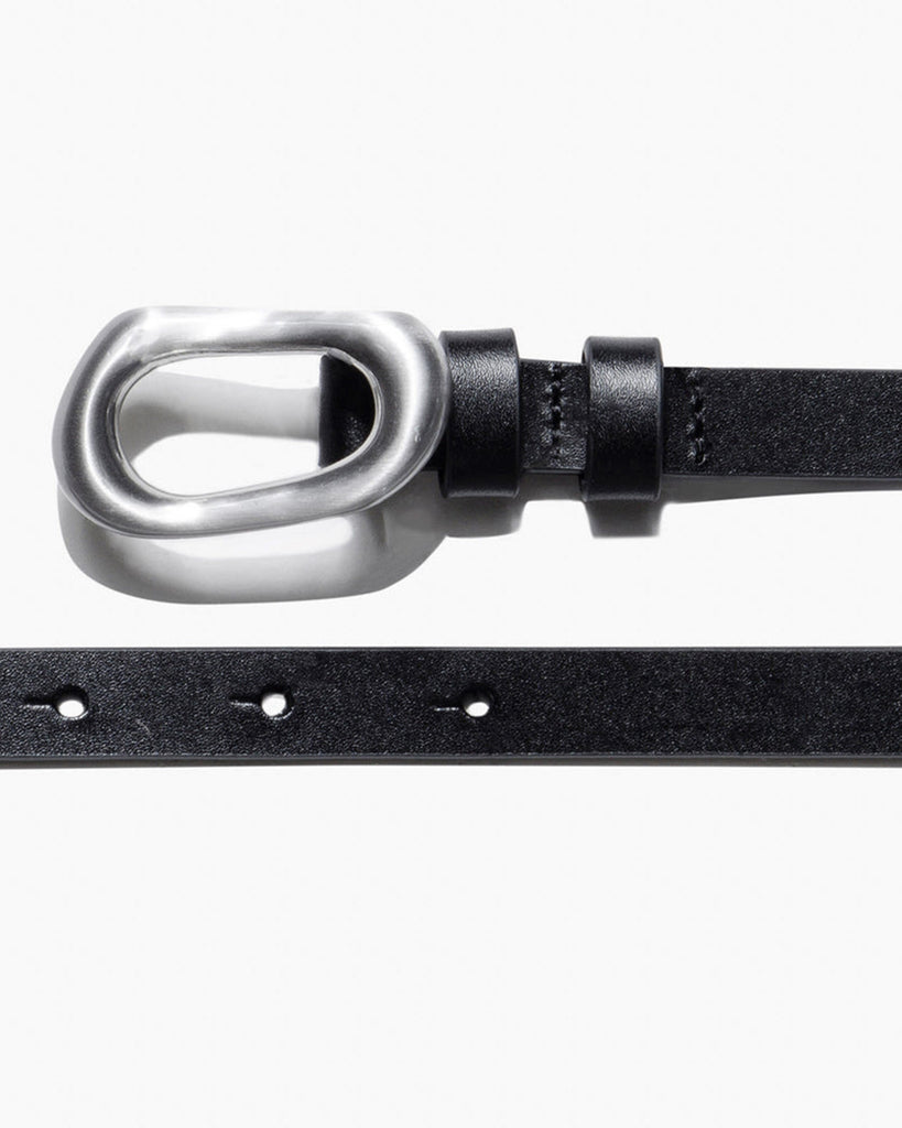 Frame Petite Shape Belt Silver Hardware