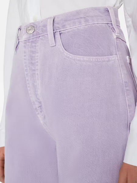 Frame Le High N Tight Wide Leg in Washed Lilac